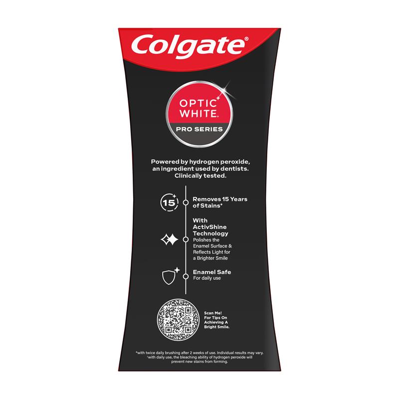 Load image into Gallery viewer, Colgate Toothpaste Optic White Pro Series Stain Prevention 5% 80g
