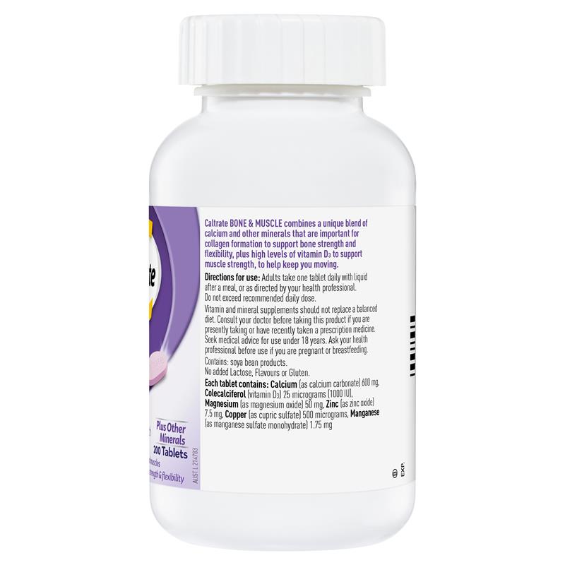 Load image into Gallery viewer, Caltrate Bone and Muscle Health 200 Tablets Exclusive Size
