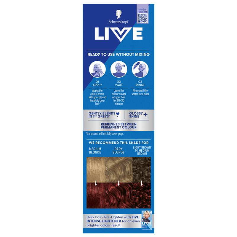 Load image into Gallery viewer, Schwarzkopf LIVE Colour Rich Burgundy Semi Permanent 75ml
