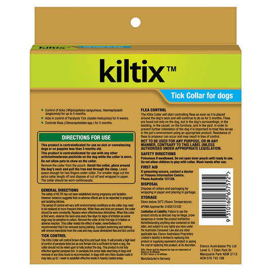 Kiltix Flea/Tick Dog Collar