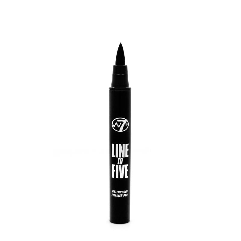 Load image into Gallery viewer, W7 Line To Five Water Resistant Black Eyeliner Pen
