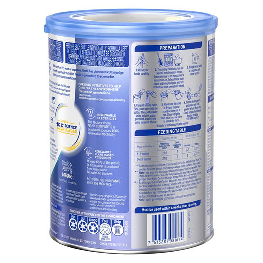 Nestle NAN COMFORT 2 Baby Follow-on Formula Powder, From 6 to 12 Months – 800g