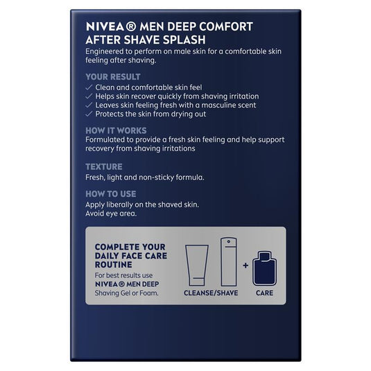 NIVEA for Men Deep After Shave Splash 100ml