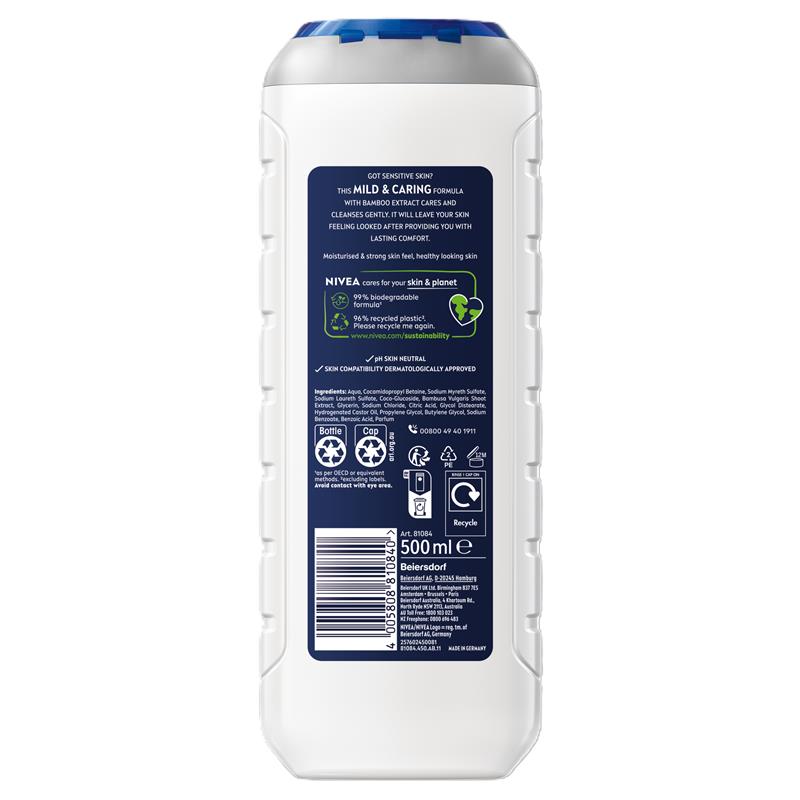 Load image into Gallery viewer, NIVEA MEN Sensitive 3-IN-1 Shower Gel Body Wash 500ml
