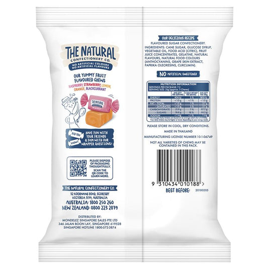 Fruit Chews 180g - Natural Confectionery Co.