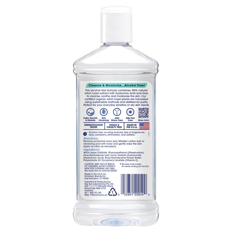 Load image into Gallery viewer, TN Dickinsons Witch Hazel Moisturising Toner 473ml
