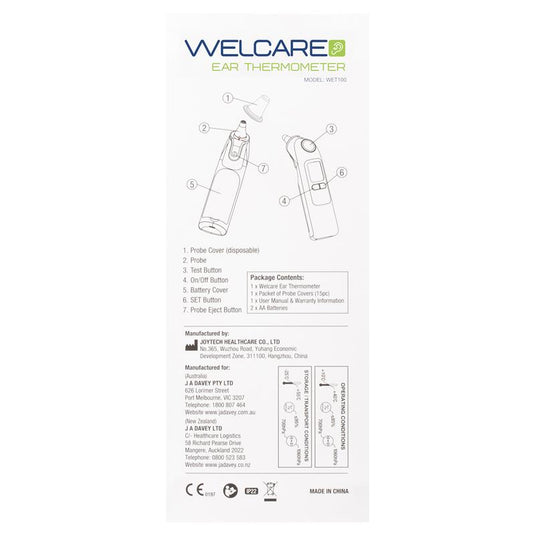 Welcare 2 In 1 Ear Thermometer