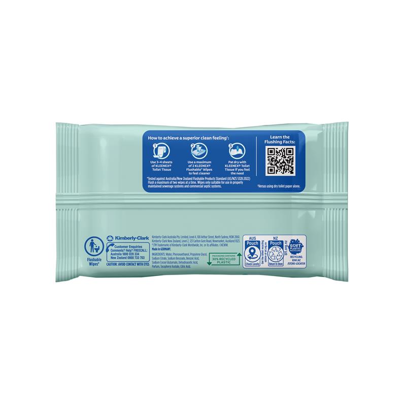 Load image into Gallery viewer, Kleenex Flushable Wipes Cotton Fresh 36 Wipes
