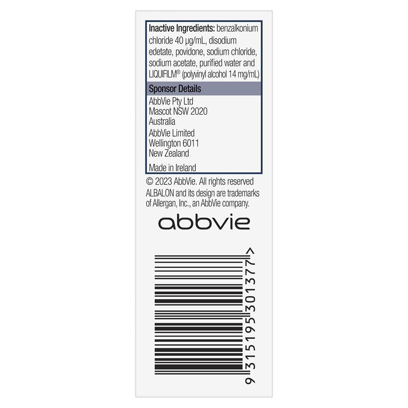 Load image into Gallery viewer, Albalon A Allergy Eye Drops 15mL
