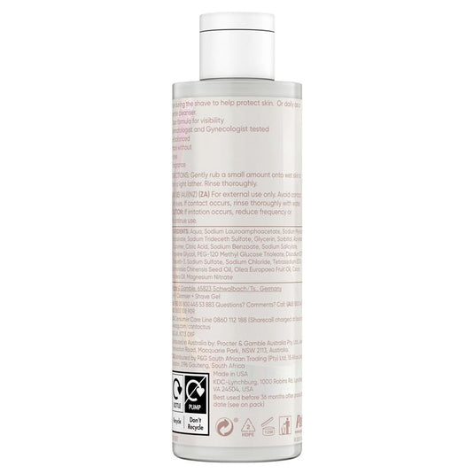 Gillette Venus for Pubic Hair & Skin 2 In 1 Cleanser & Shave Gel 190ml