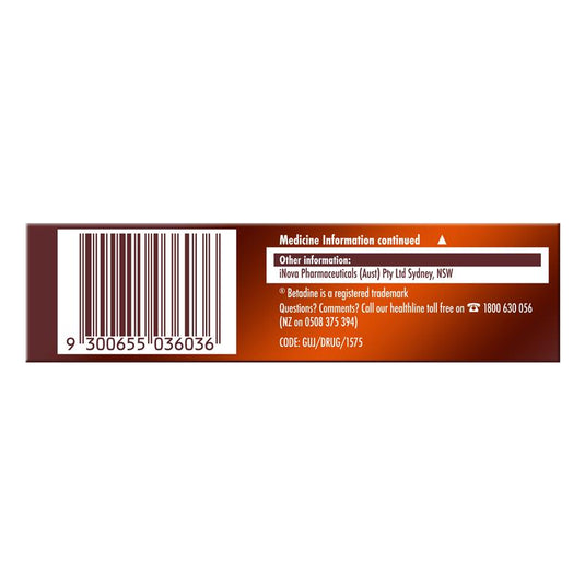Betadine Cold Sore Ointment Cream 7.5g