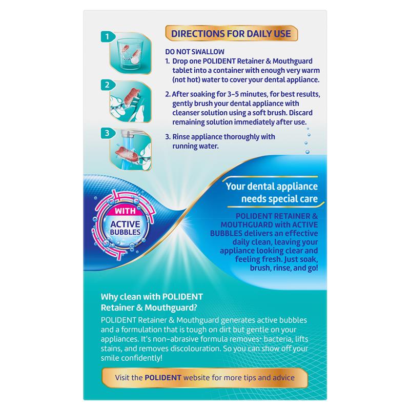 Load image into Gallery viewer, Polident Retainer and Mouthguard Cleanser 36 Tablets
