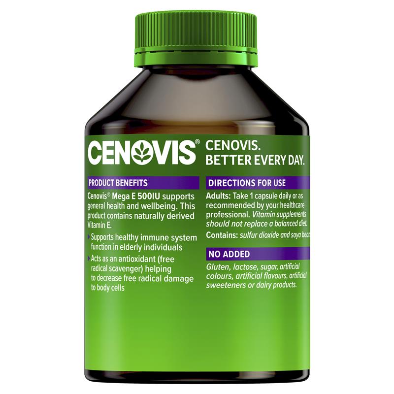 Load image into Gallery viewer, Cenovis Mega E 500IU 250 Capsules

