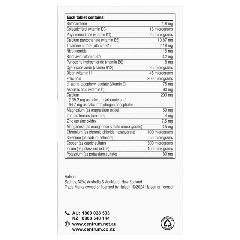 Load image into Gallery viewer, Centrum Advance 50+ 100 Tablets
