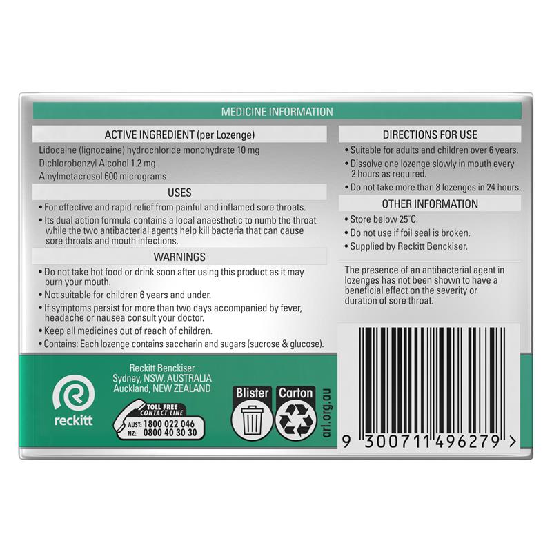 Load image into Gallery viewer, Strepsils Anaesthetic Menthol 36 Lozenges
