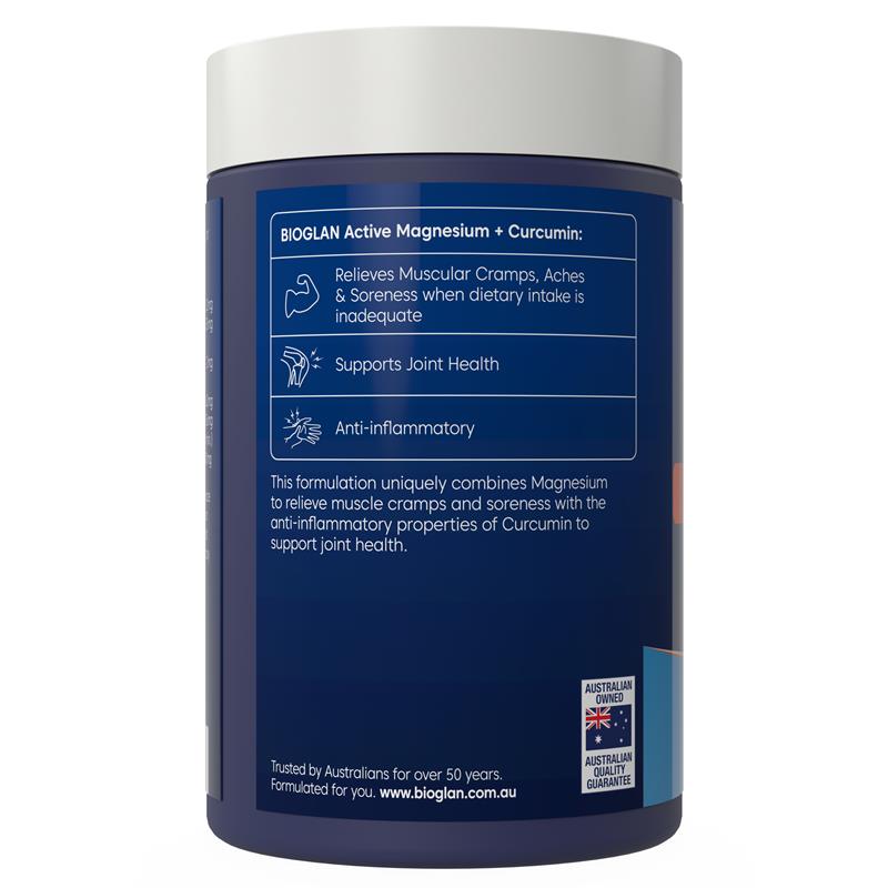 Load image into Gallery viewer, Bioglan Magnesium + Curcumin 120 Tablets
