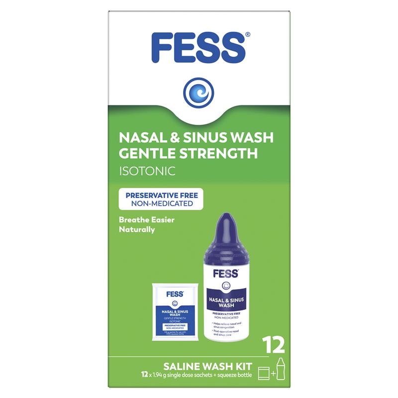 Load image into Gallery viewer, Fess Nasal &amp; Sinus Wash Kit 12 Sachets

