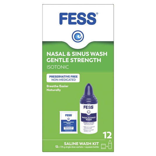 Fess Nasal & Sinus Wash Kit 12 Sachets