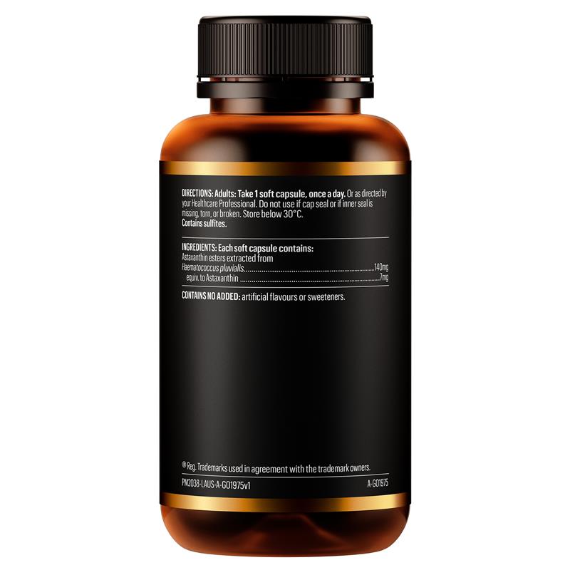 Load image into Gallery viewer, GO Healthy Astaxanthin Antioxidant High Strength 90 Soft Capsules Exclusive Size
