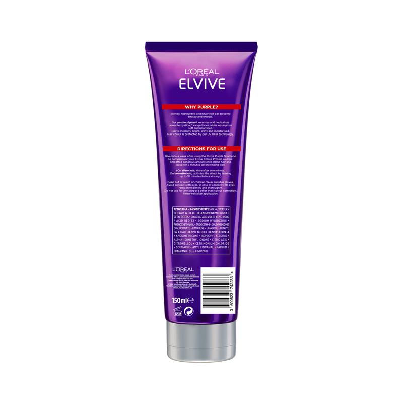 Load image into Gallery viewer, L'Oreal Elvive Colour Protect Purple Conditioner 150ml
