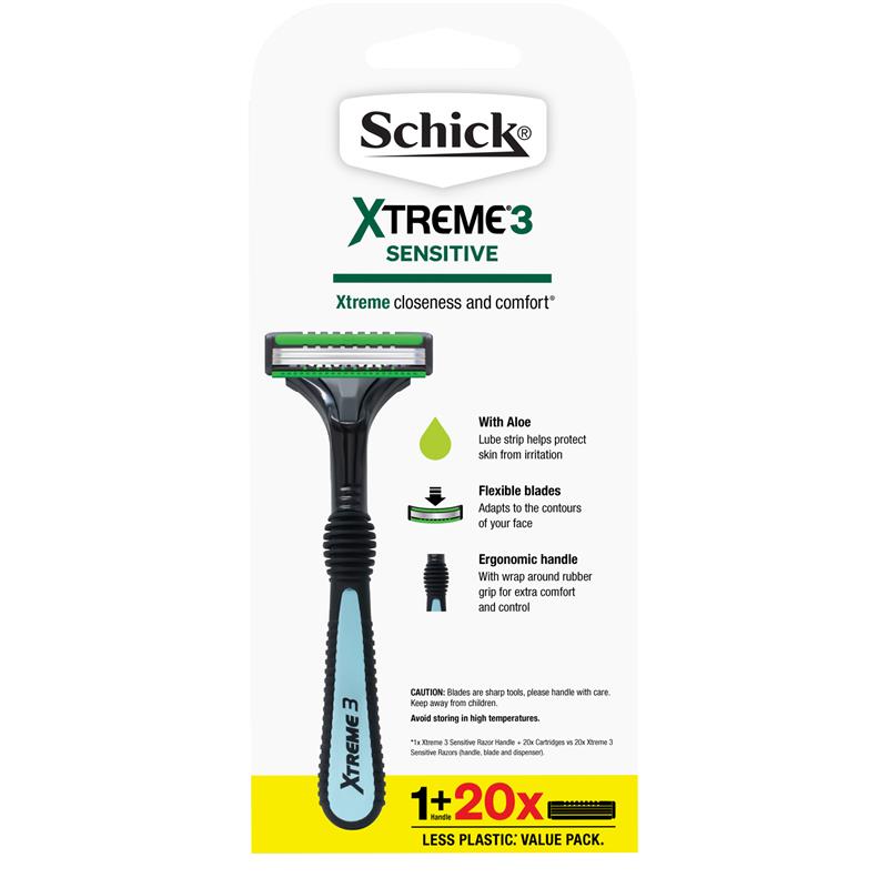 Load image into Gallery viewer, Schick Xtreme 3 Kit Hybrid 20 Pack
