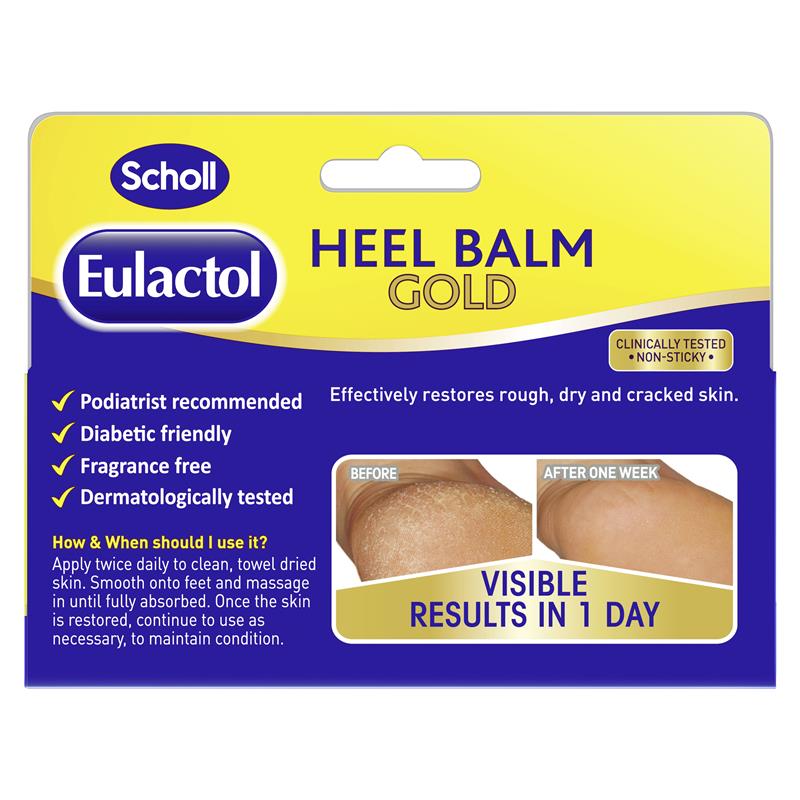 Load image into Gallery viewer, Scholl Eulactol Foot Heel Balm Gold 120ml - Rough Dry or Cracked Skin
