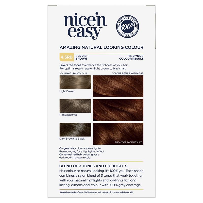 Load image into Gallery viewer, Clairol Nice N Easy 4.5RB Natural Reddish Brown Permanent Hair Colour
