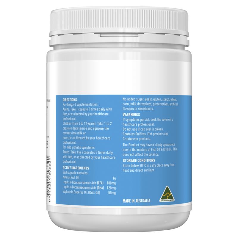 Load image into Gallery viewer, Healthy Care Fish Oil 1000mg and Krill 400 Capsules
