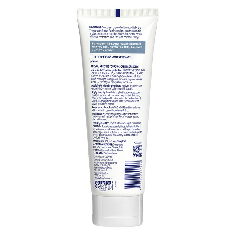 Load image into Gallery viewer, Cancer Council SPF 50+ Face &amp; Body Moisturiser Water Resistant 150ml
