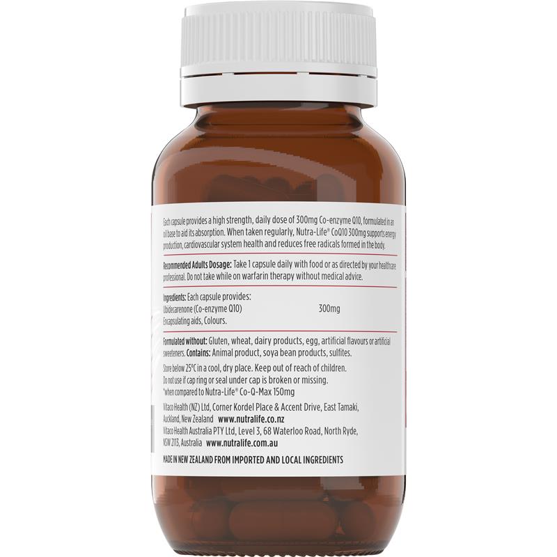 Load image into Gallery viewer, Nutra-Life CoQ10 300mg 60 Capsules
