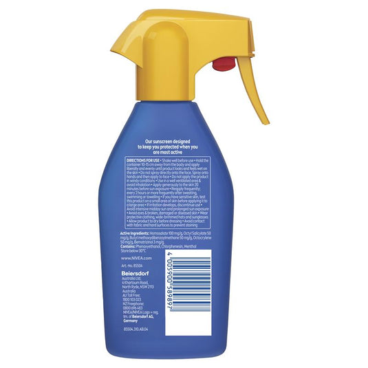 NIVEA Sun Ultra Sport Cooling SPF50+ Sunscreen Trigger 300ml