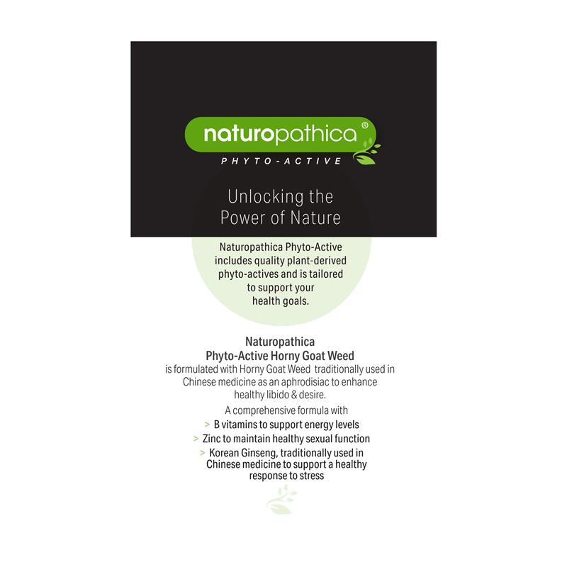 Load image into Gallery viewer, Naturopathica Horny Goat Weed for Him 50 Tablets
