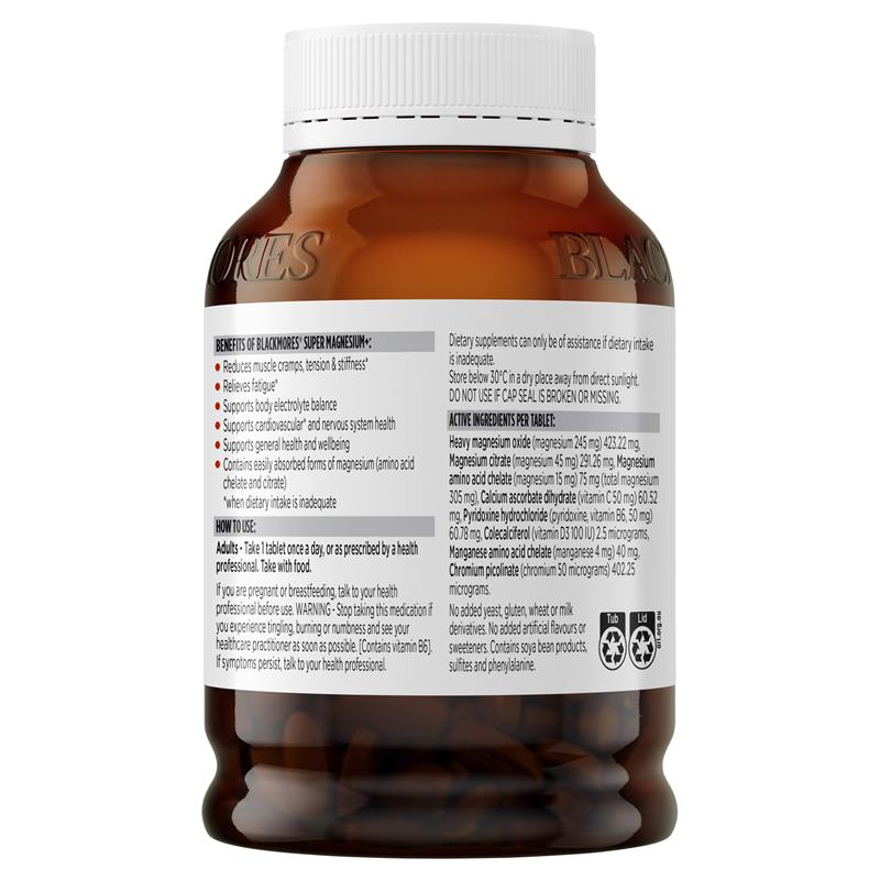 Load image into Gallery viewer, Blackmores Super Magnesium Plus 300 Tablets Exclusive Size
