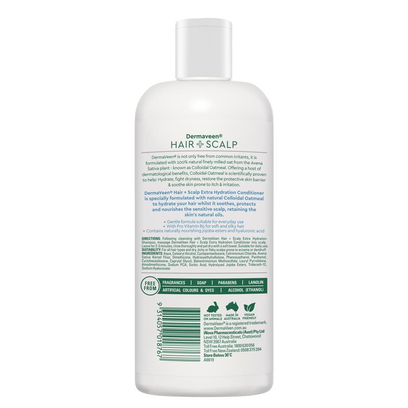 Load image into Gallery viewer, DermaVeen Hair + Scalp Extra Hydration Conditioner 500ml
