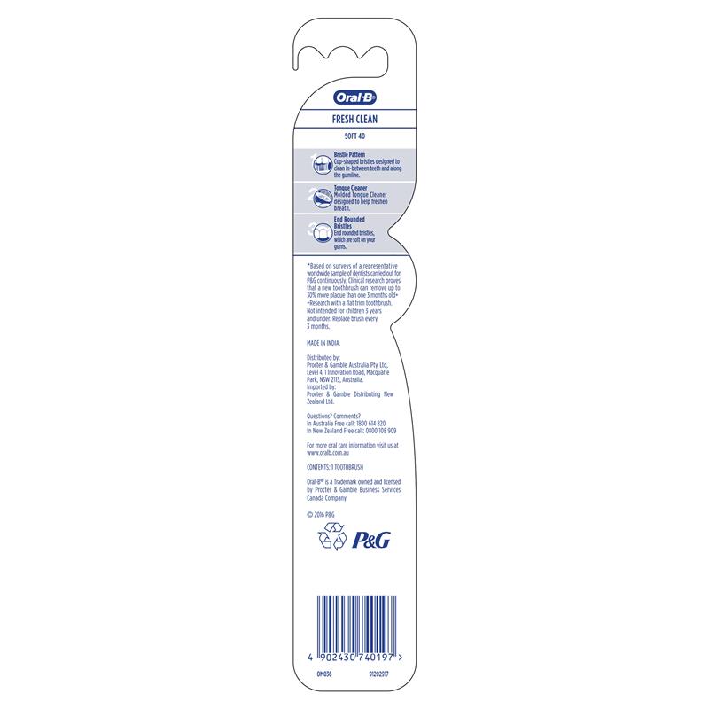 Load image into Gallery viewer, Oral B All Rounder Fresh Clean Soft Manual Toothbrush
