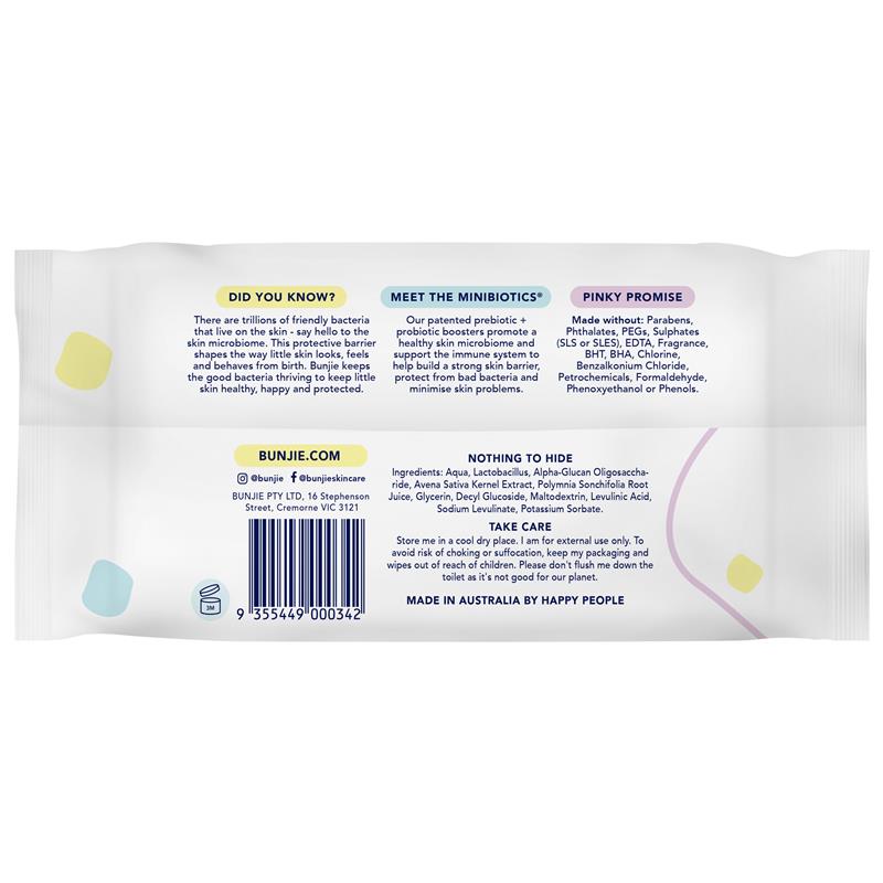 Load image into Gallery viewer, Bunjie Travel Pack Baby Wipes 20 Pack
