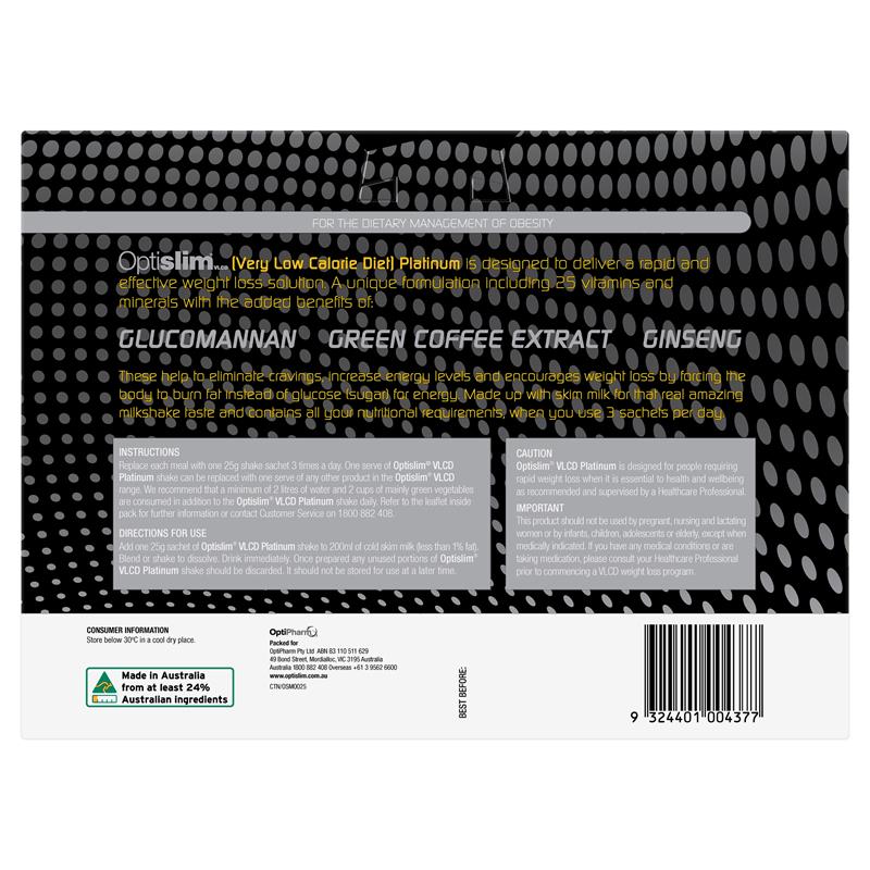Load image into Gallery viewer, Optislim VLCD Platinum Banana Shake 21x25g Sachets
