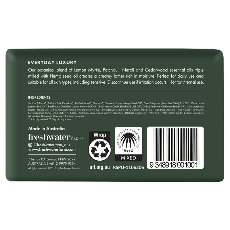 Load image into Gallery viewer, Freshwater Farm Australia Hemp Seed Oil Hydrating Body Bar 200g
