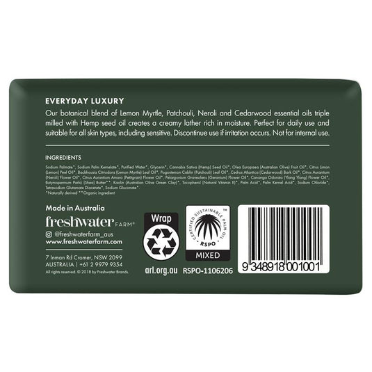 Freshwater Farm Australia Hemp Seed Oil Hydrating Body Bar 200g