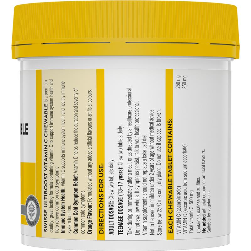 Load image into Gallery viewer, Swisse Vitamin C 500mg 310 Chewable Tablets
