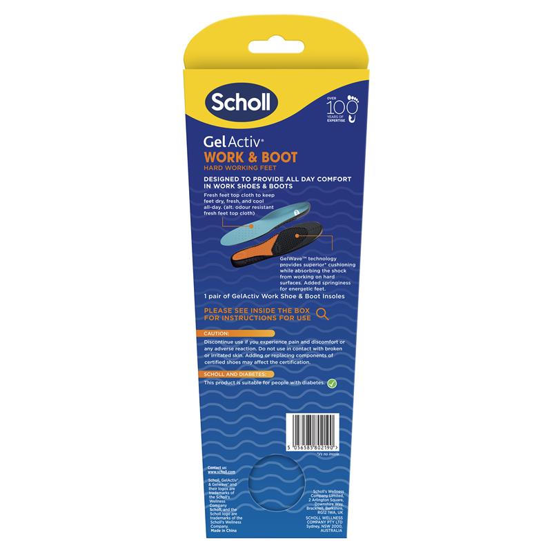 Load image into Gallery viewer, Scholl Gel Activ Insole Work &amp; Boot Large
