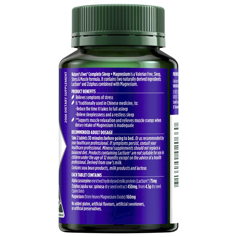 Load image into Gallery viewer, Nature's Own Complete Sleep + Magnesium 60 Tablets
