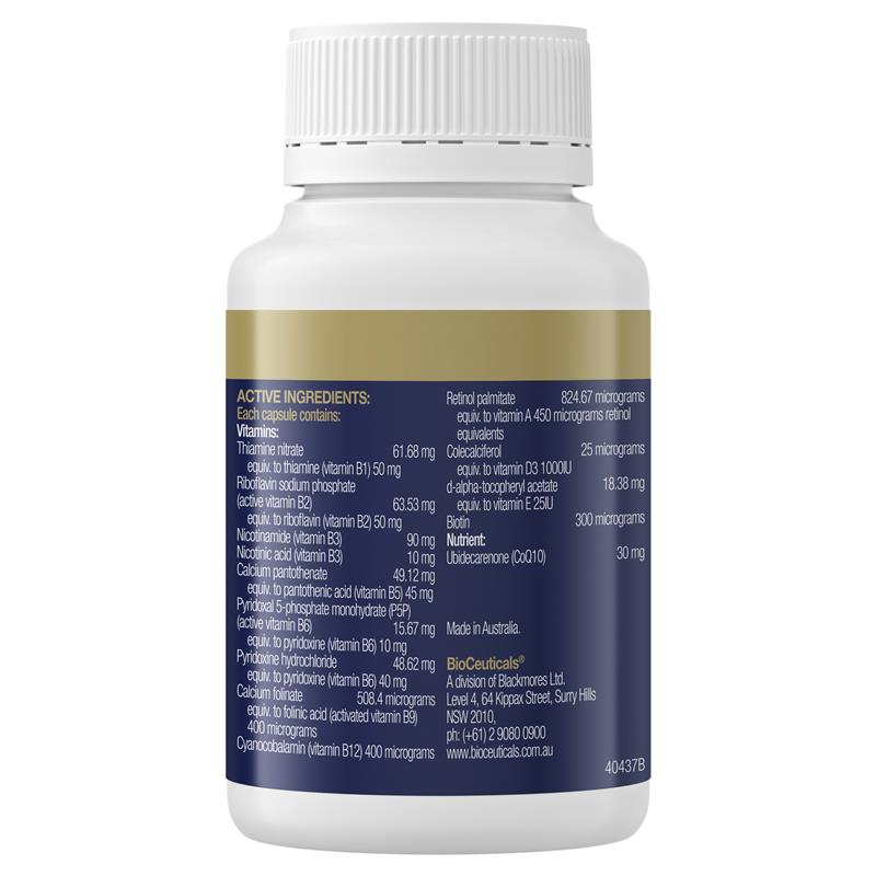 Load image into Gallery viewer, Bioceuticals Mega B Q10 60 Capsules
