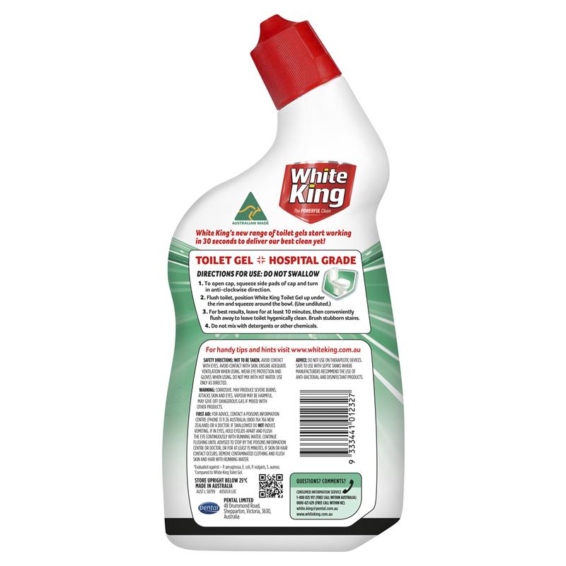 Load image into Gallery viewer, White King Toilet Gel With Stain Remover Eucalyptus 700ml
