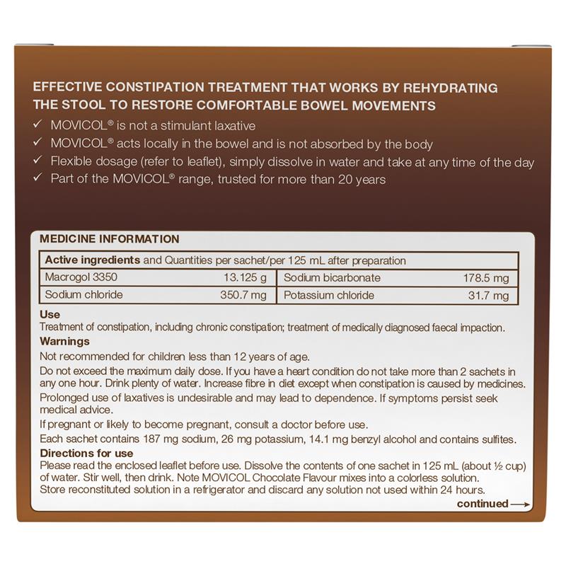 Load image into Gallery viewer, Movicol Adult Chocolate 30 Sachets
