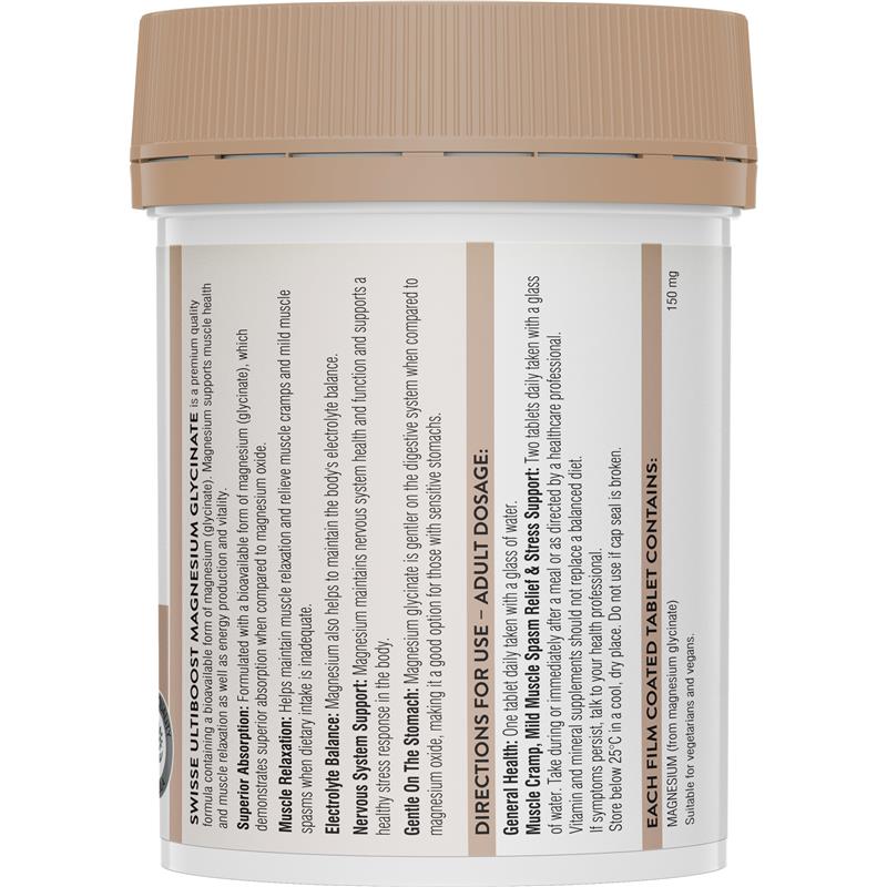 Load image into Gallery viewer, Swisse Ultiboost Magnesium Glycinate 120 Tablets
