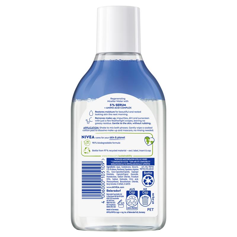 Load image into Gallery viewer, NIVEA Micellar Water Regenerating 400ml
