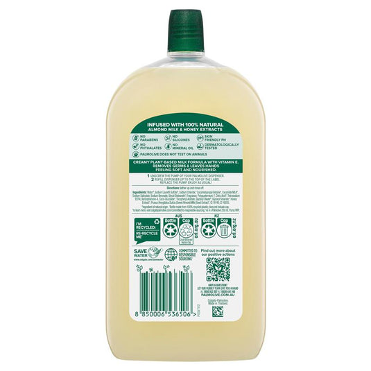 Palmolive Naturals Softwash Hand Wash Refill Milk & Honey 1L