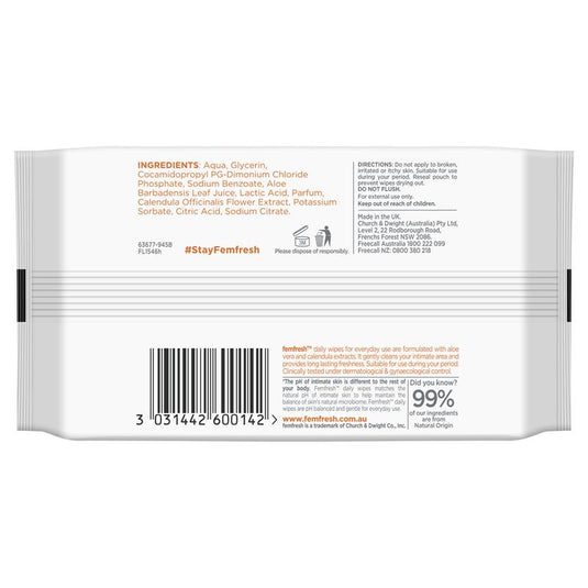 Femfresh Feminine Wipes 20