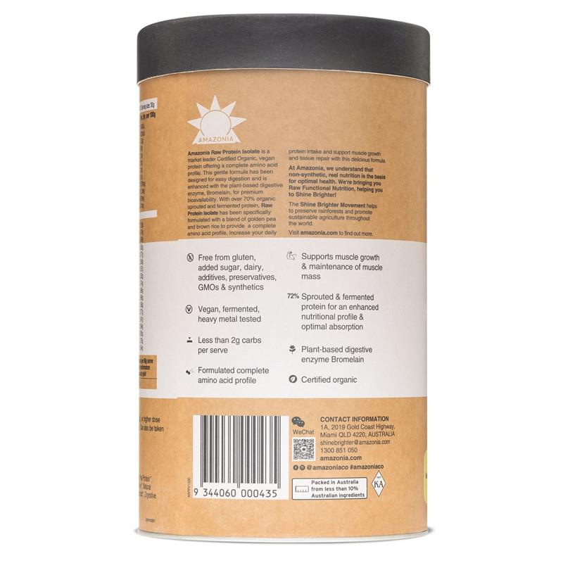 Load image into Gallery viewer, Amazonia RAW Protein Isolate Vanilla 1kg
